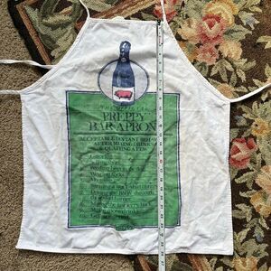 VTG 80s Official Preppy Bar Apron Workman NYC Nantucket Humor Rare